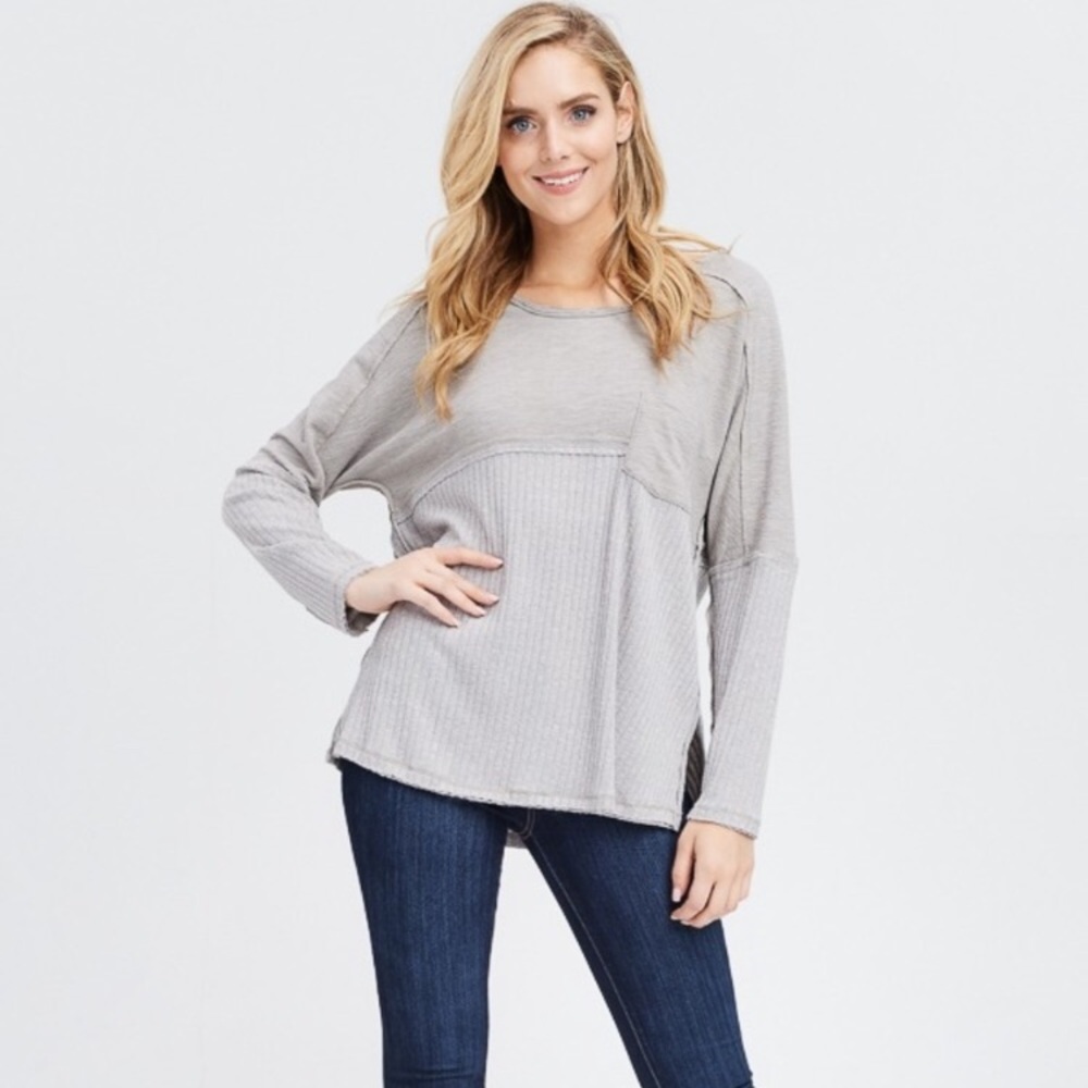 Lydia Thermal Top (Grey)